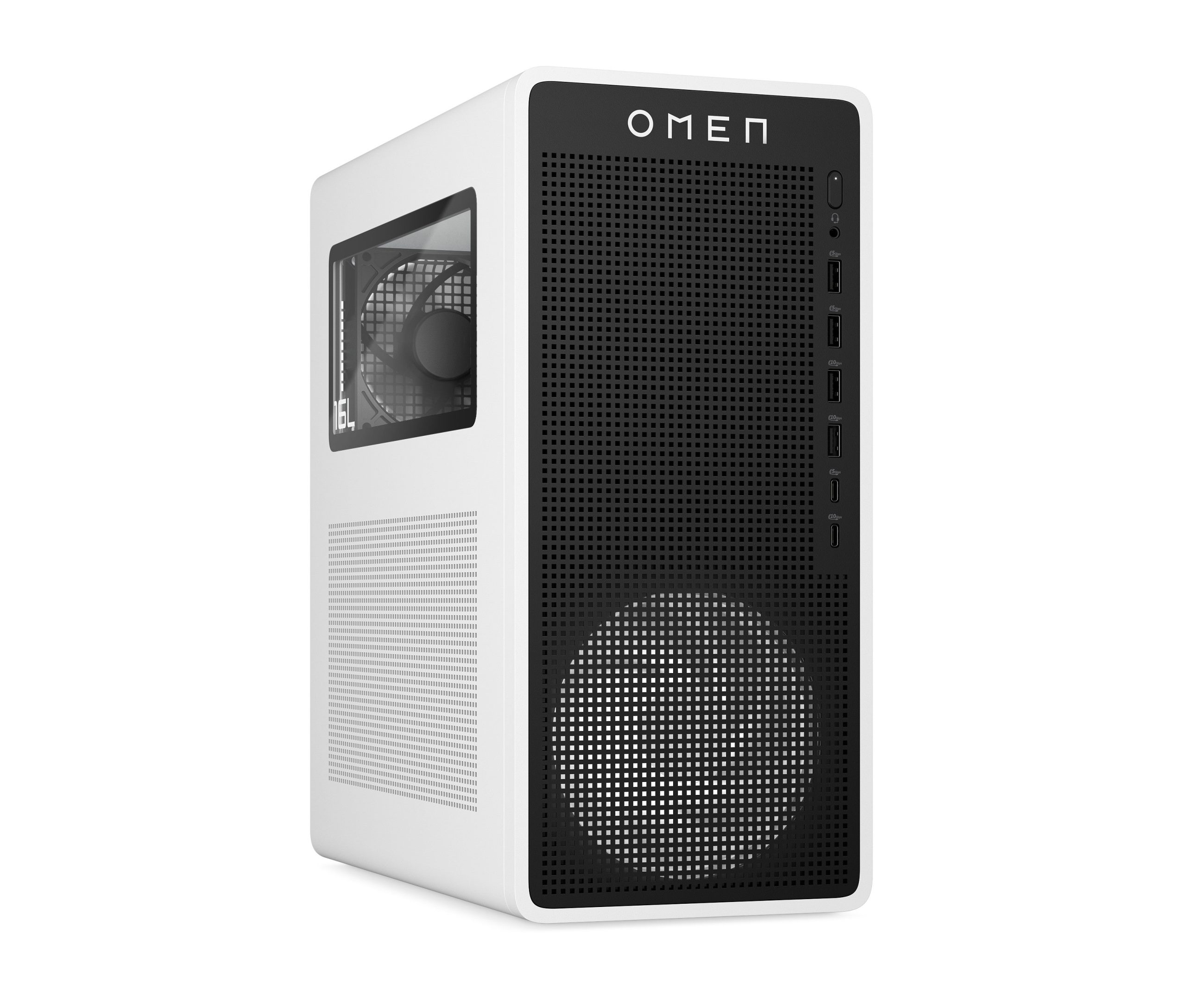OMEN 16L Gaming Desktop TG03-0085t PC. Windows 11 Home. Intel® Core™ Ultra 7. 32GB RAM. 1TB SSD. NVIDIA® GeForce RTX™ 5060. Snow white - Image 12