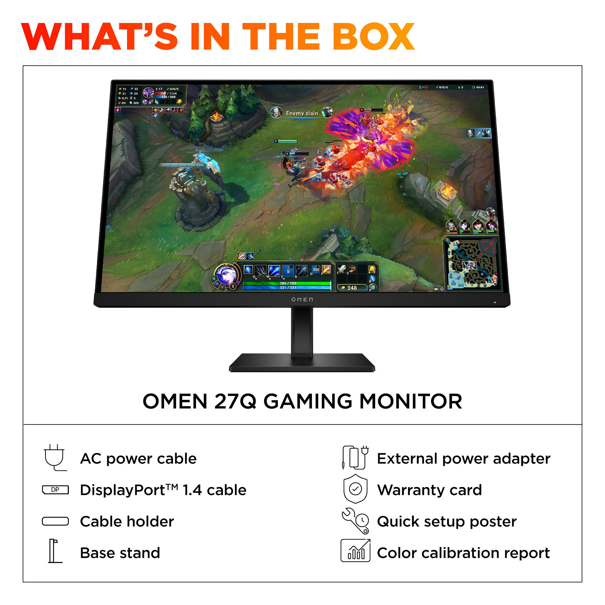 OMEN 27 inch QHD 180Hz Gaming Monitor - OMEN 27q G2 - Image 11