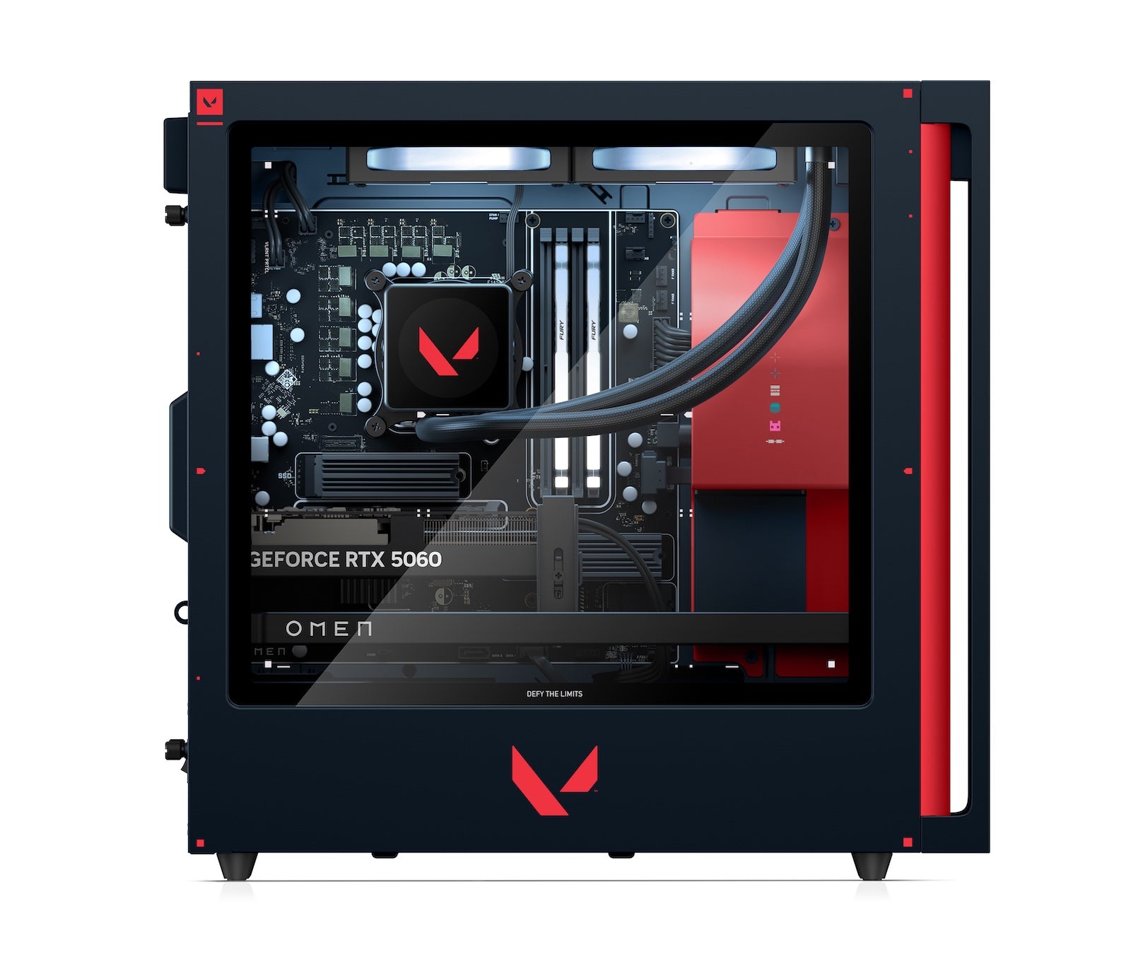OMEN 35L Gaming Desktop GT16-0080t PC. Windows 11 Home. Intel® Core™ i7. 32GB RAM. 1TB SSD. NVIDIA® GeForce RTX™ 5060. Valorant Limited Edition - Image 8