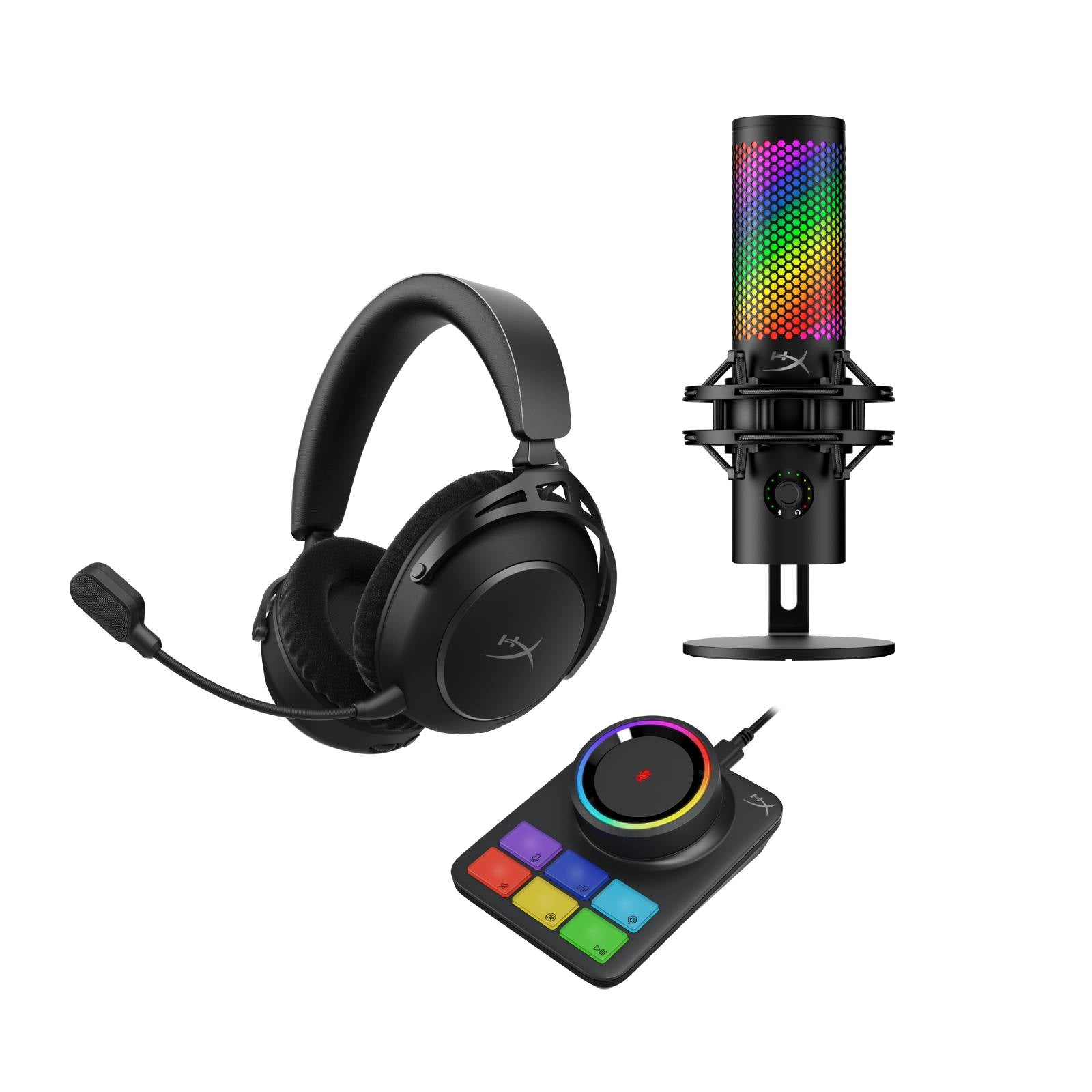 HyperX Bundle - Cloud Alpha 2 Wireless Headset + QuadCast 2 S Microphone