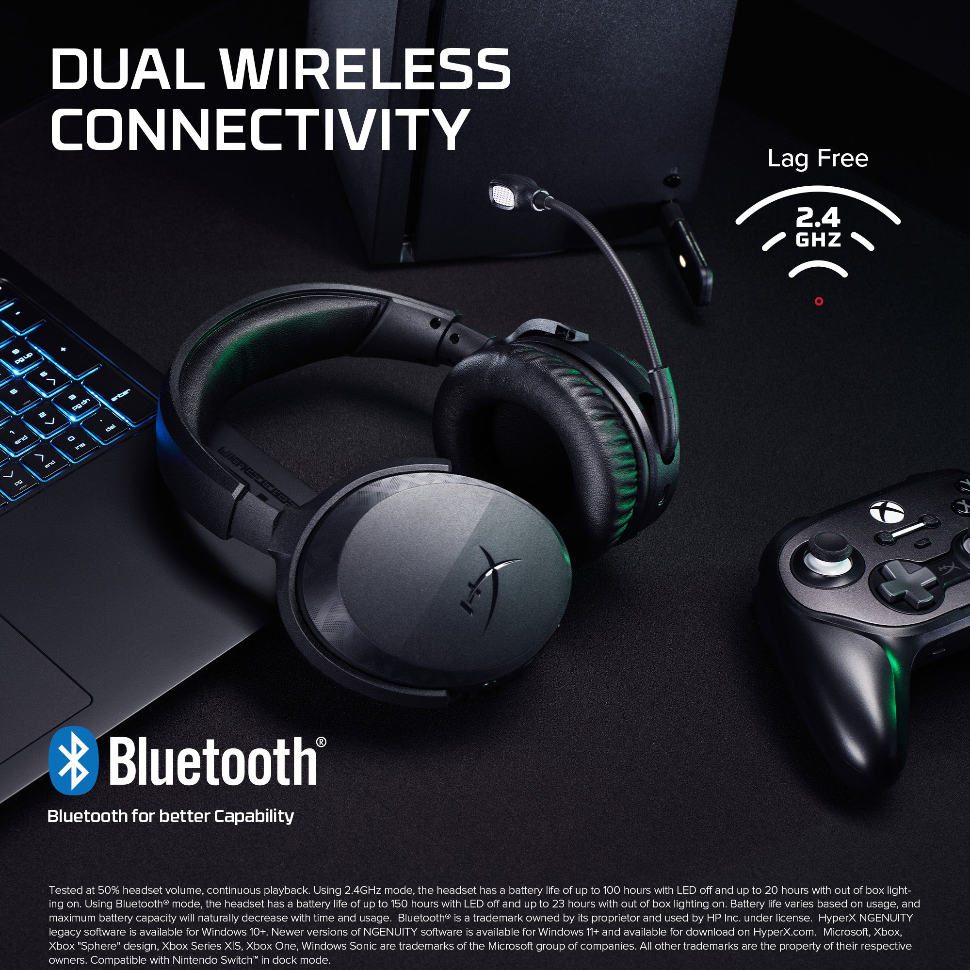 HyperX CloudX Stinger 3 – Wireless Gaming Headset – Xbox - Image 3