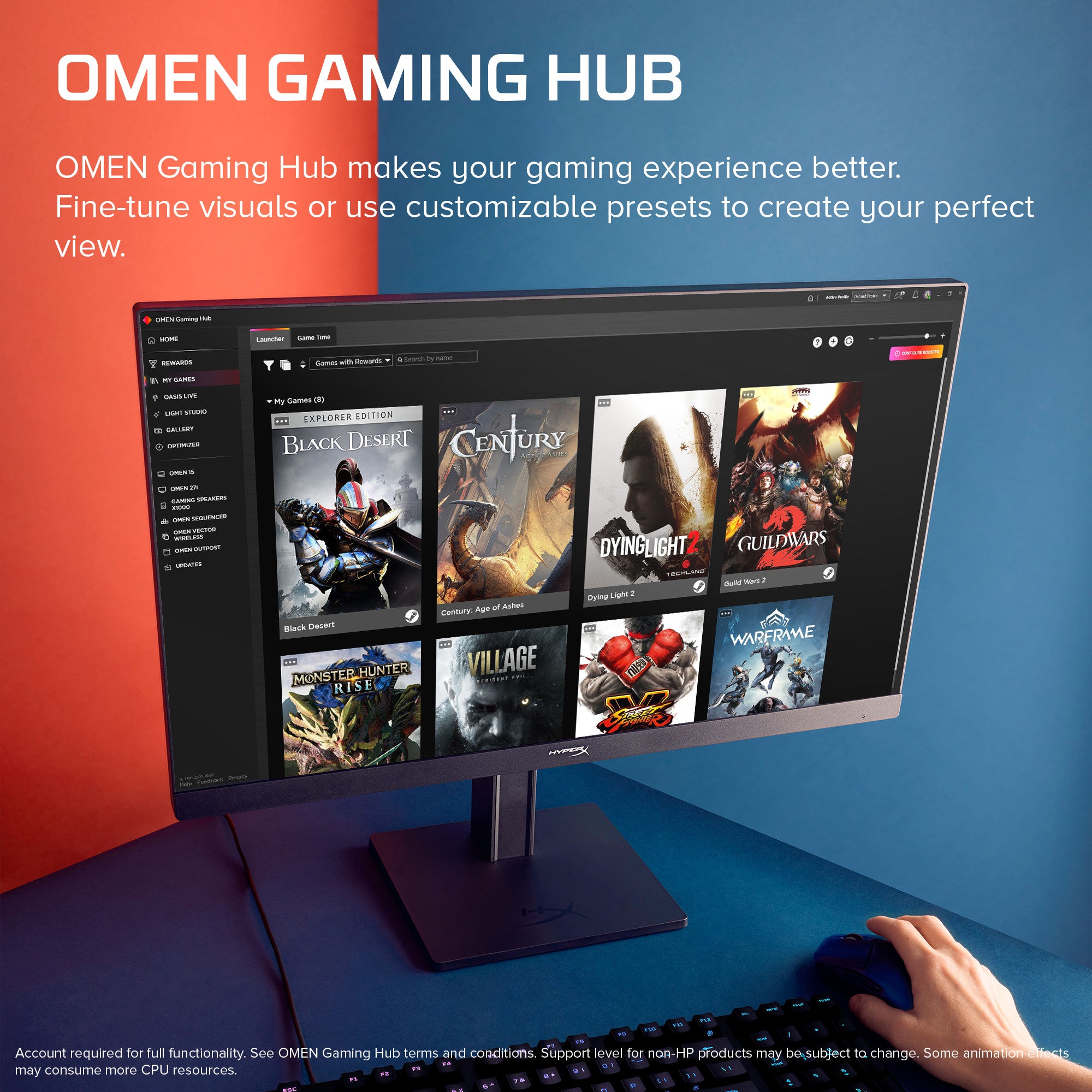 HyperX OMEN 23.8 inch FHD 180Hz Gaming Monitor - OMEN 24 G2 - Image 4