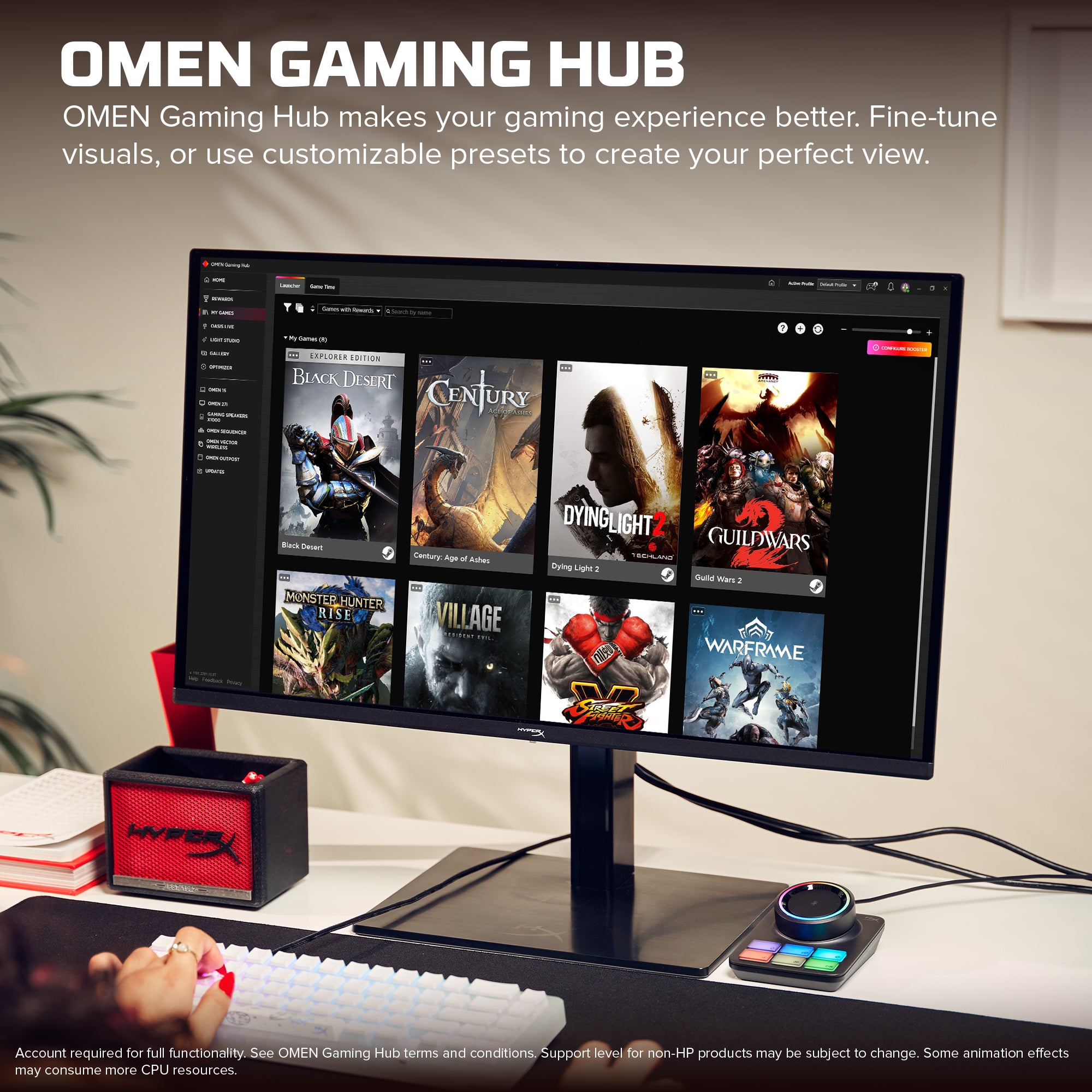 HyperX OMEN OLED 27 inch QHD 240Hz Gaming Monitor - OMEN OLED 27q - Image 5