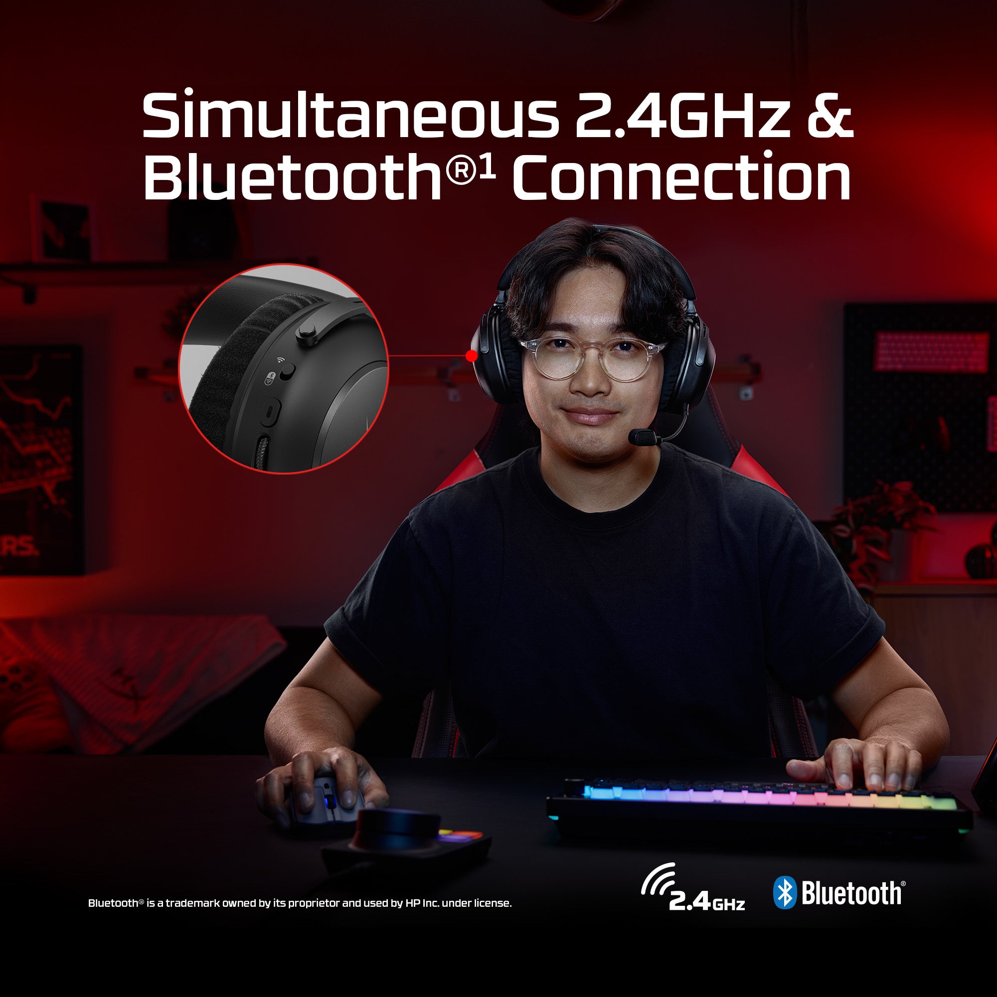 HyperX Cloud Alpha 2 – Wireless Gaming Headset - Image 5
