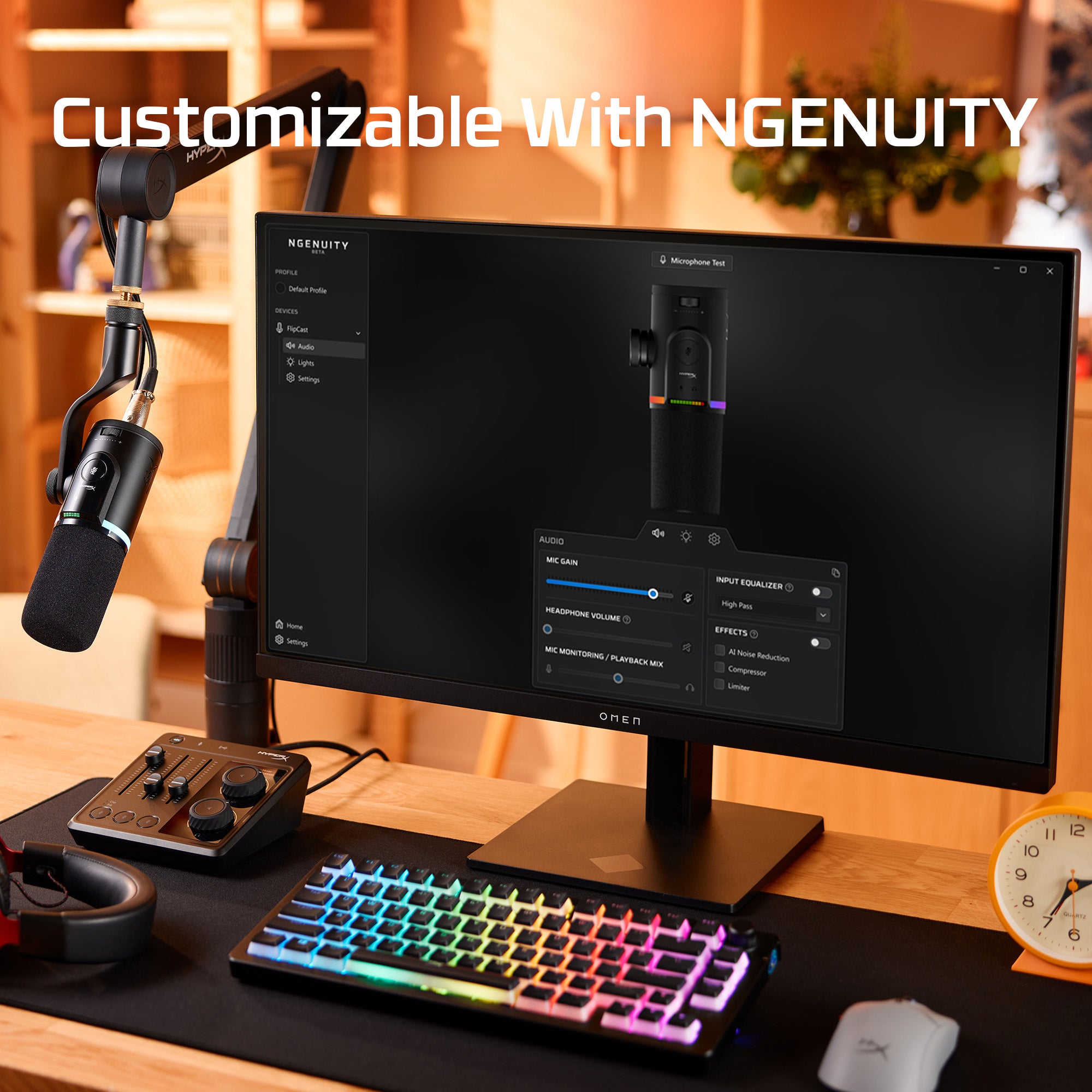 HyperX FlipCast – USB/XLR Dynamic Microphone - Image 9