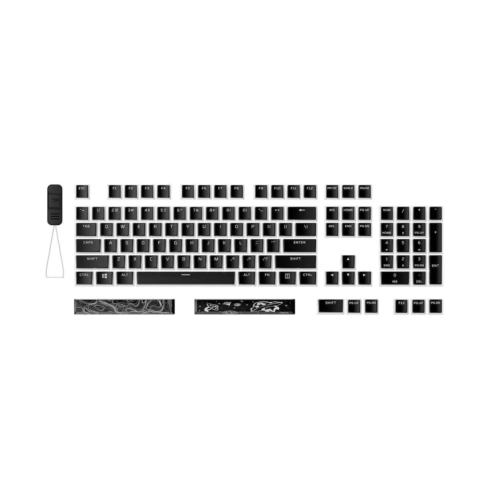 HyperX Pudding Keycaps 2 – Full Key Set – PBT - Image 3