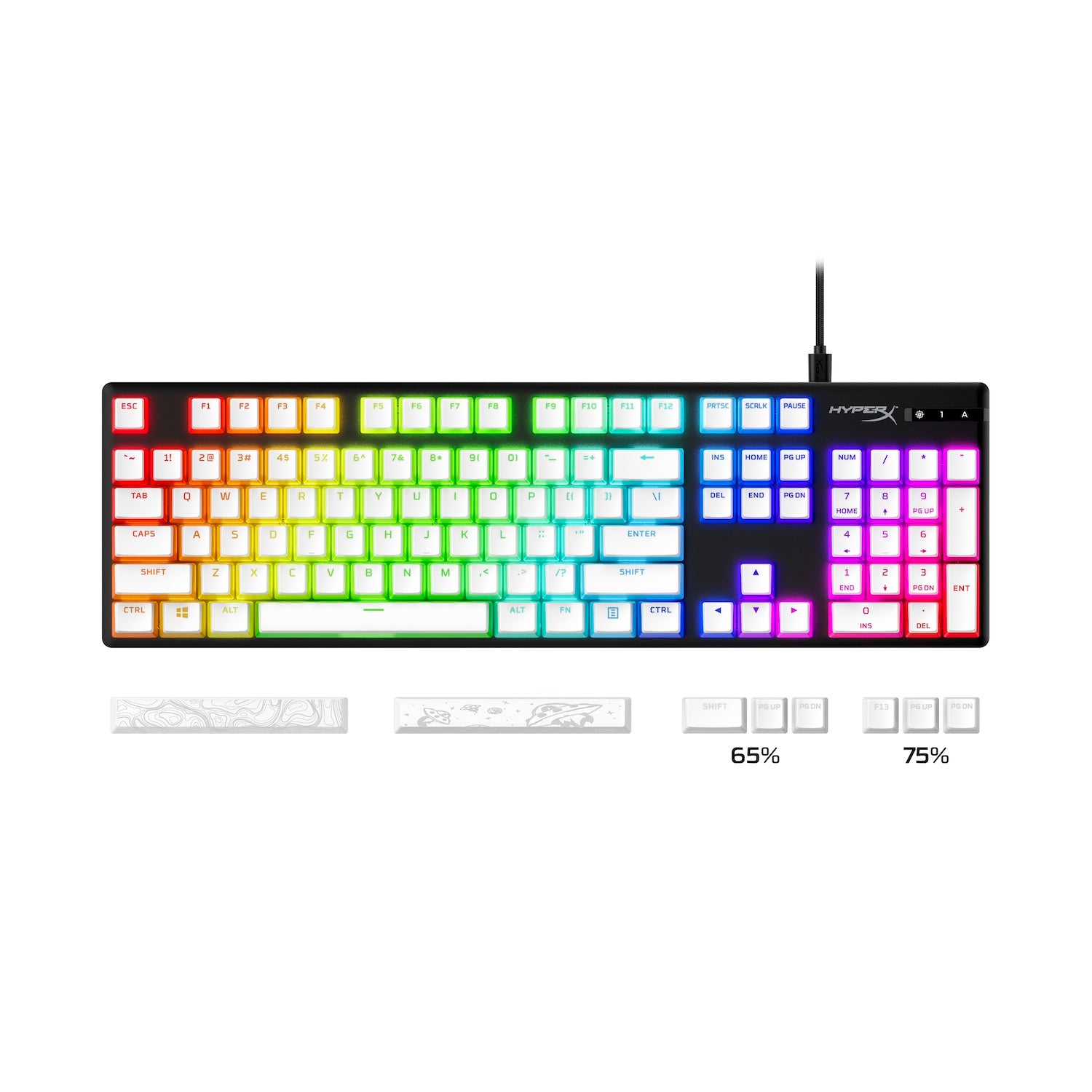 HyperX Pudding Keycaps 2 – Full Key Set – PBT - Image 14