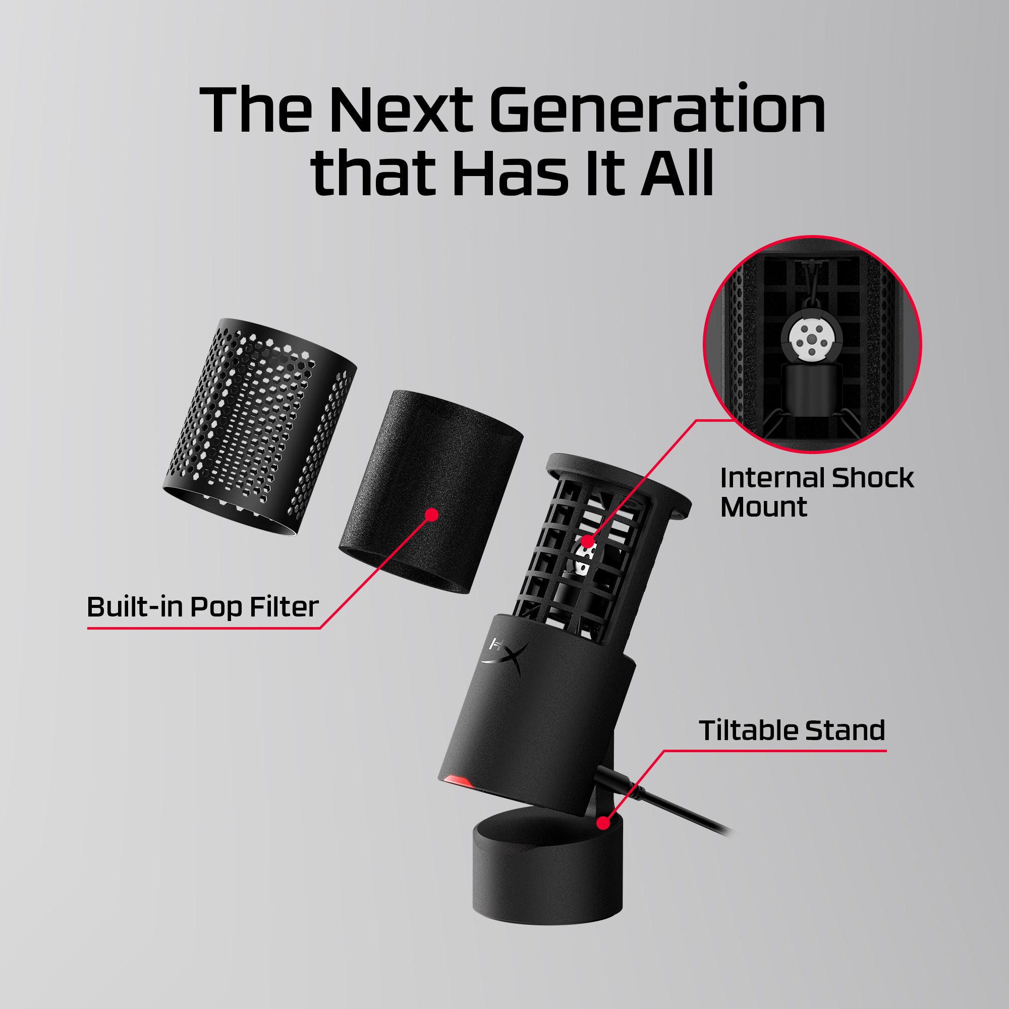 HyperX SoloCast 2 – USB Microphone - Image 3