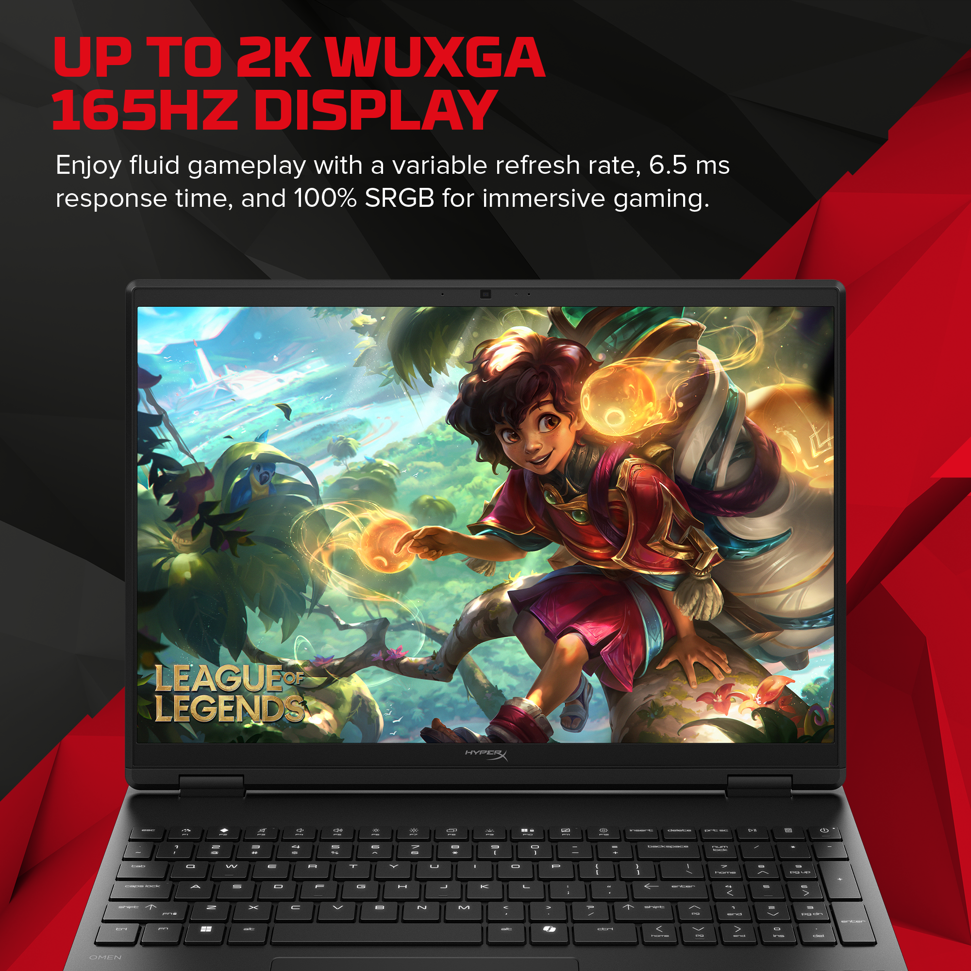 HyperX OMEN 15 inch Gaming Laptop PC 15. Windows 11 Home. 15.3. AMD Ryzen™ 7. 16GB RAM. 1TB SSD. NVIDIA® GeForce RTX™ 5060. 2.5K. Shadow black - Image 2