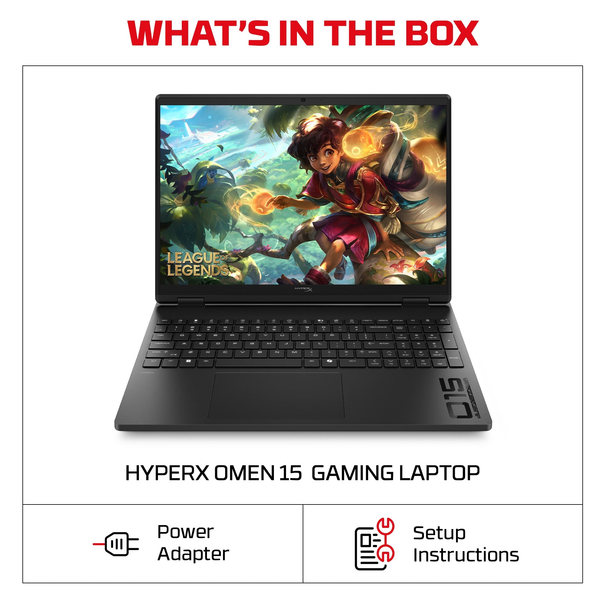 HyperX OMEN 15 inch Gaming Laptop PC 15. Windows 11 Home. 15.3. Intel® Core™ i7. 16GB RAM. 1TB SSD. NVIDIA® GeForce RTX™ 5060. 2.5K. Shadow black - Image 7