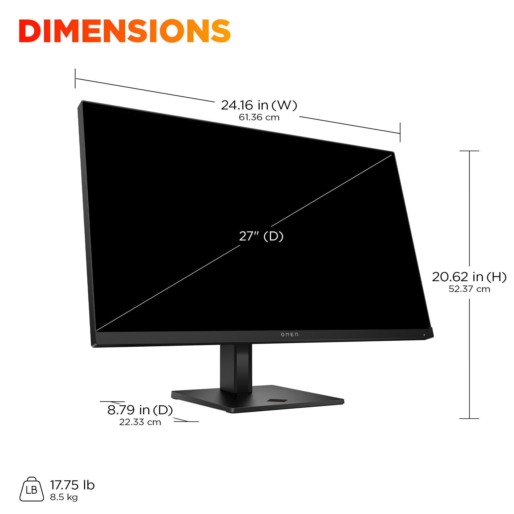 OMEN 27 inch FHD 180Hz Gaming Monitor - OMEN 27 G2 - Image 9