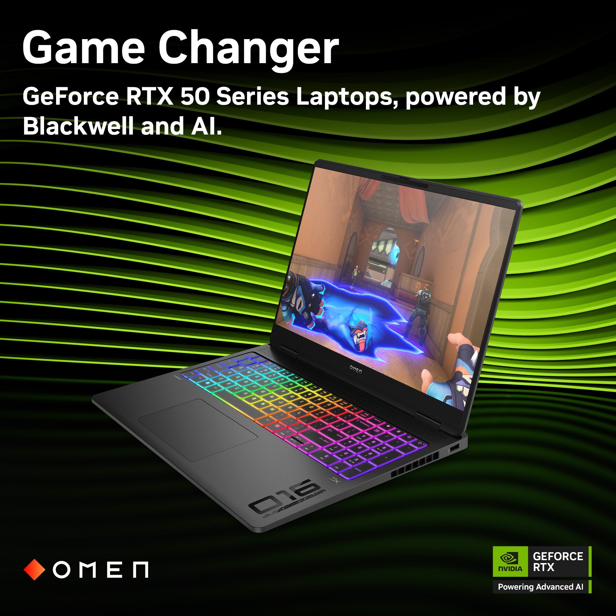 OMEN MAX Gaming Laptop 16-ah0057nr 16. Windows 11 Home. Intel® Core™ Ultra 7. 16GB RAM. 1TB SSD. NVIDIA® GeForce RTX™ 5070. 2K. Shadow black - Image 7