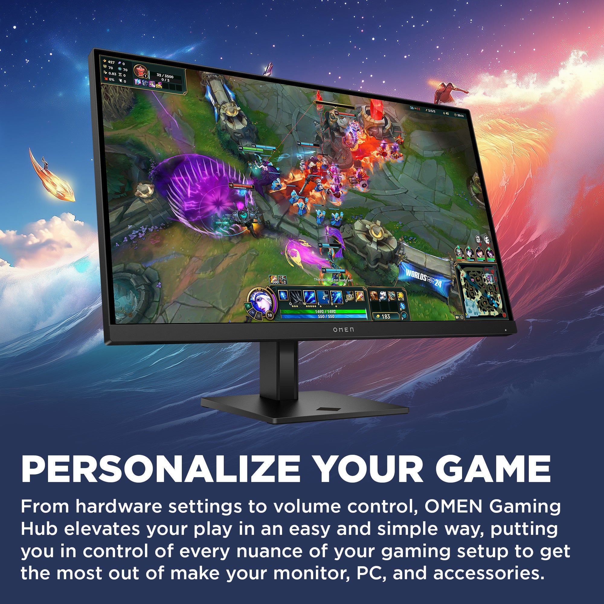 OMEN 27 inch QHD 280Hz Gaming Monitor - OMEN 27qs G2 - Image 8