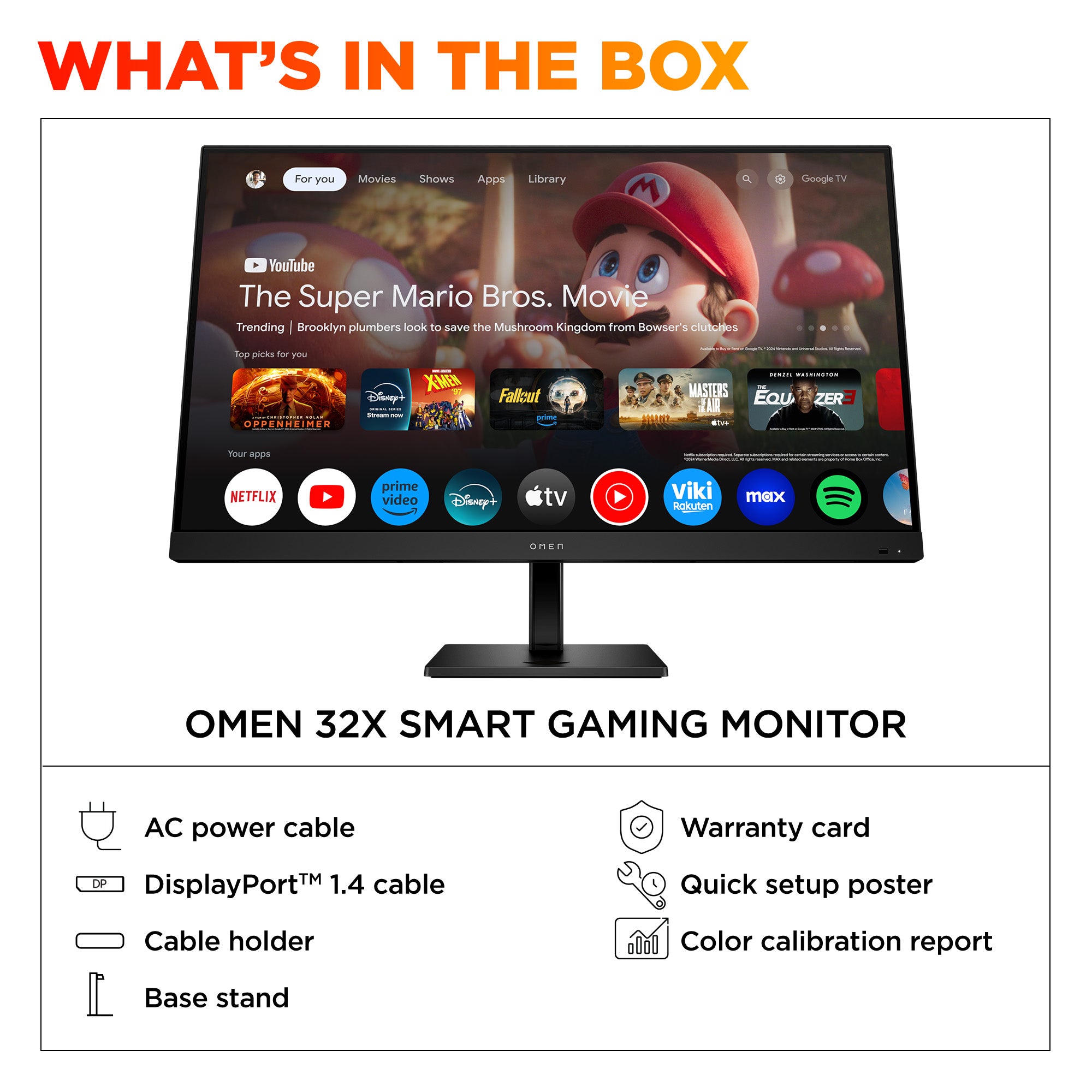 OMEN by HP 31.5 inch UHD 144Hz Smart Gaming Monitor - OMEN 32x - Image 13