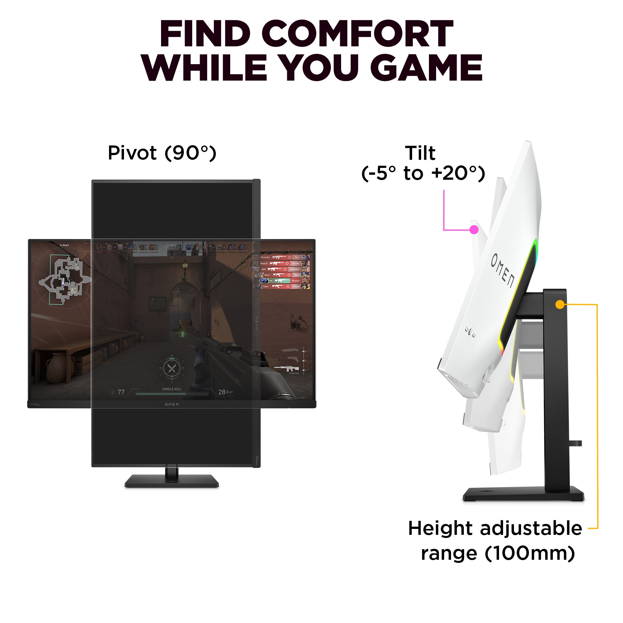 OMEN Transcend 31.5 inch UHD 240Hz OLED Gaming Monitor - OMEN Transcend 32 - Image 8